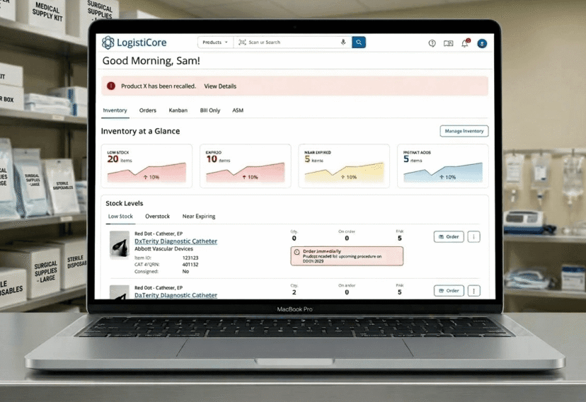 Inventory Hub Landing Page