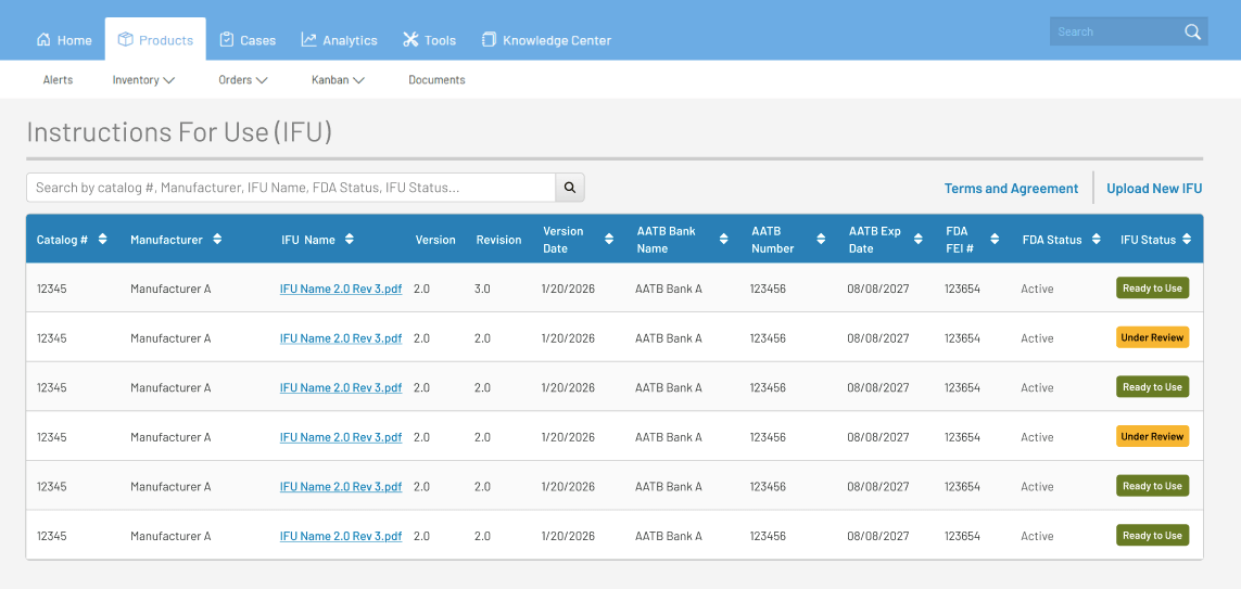 Instructions for Use Library